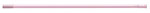 Карниз для штор ванных комнат, прямой, розовый, RIA0102